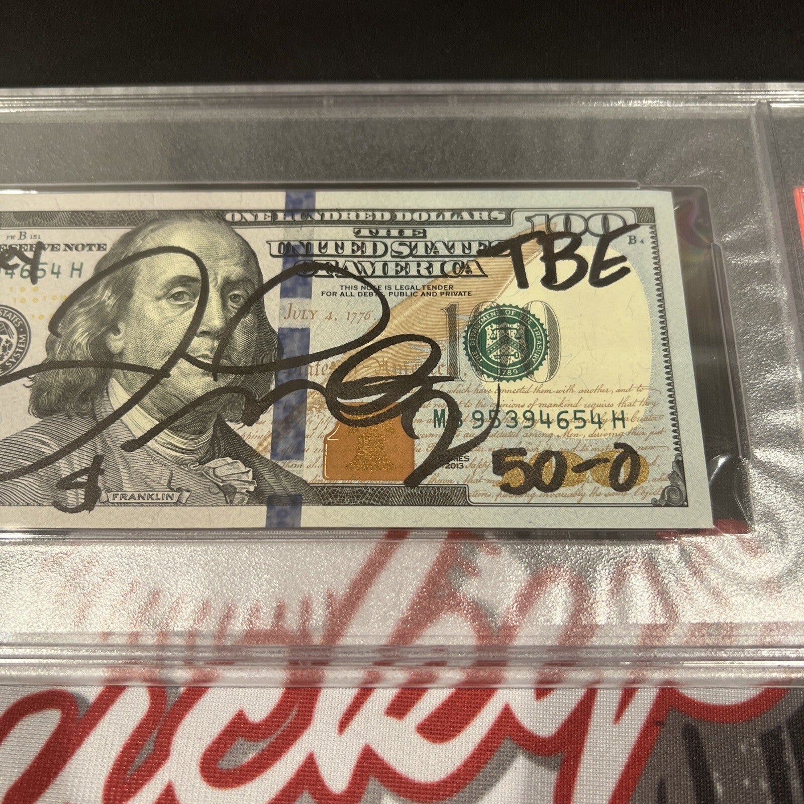 Floyd Mayweather Jr Signed $100 Bill US Currency x4 Inscriptions PSA 10 Auto E2