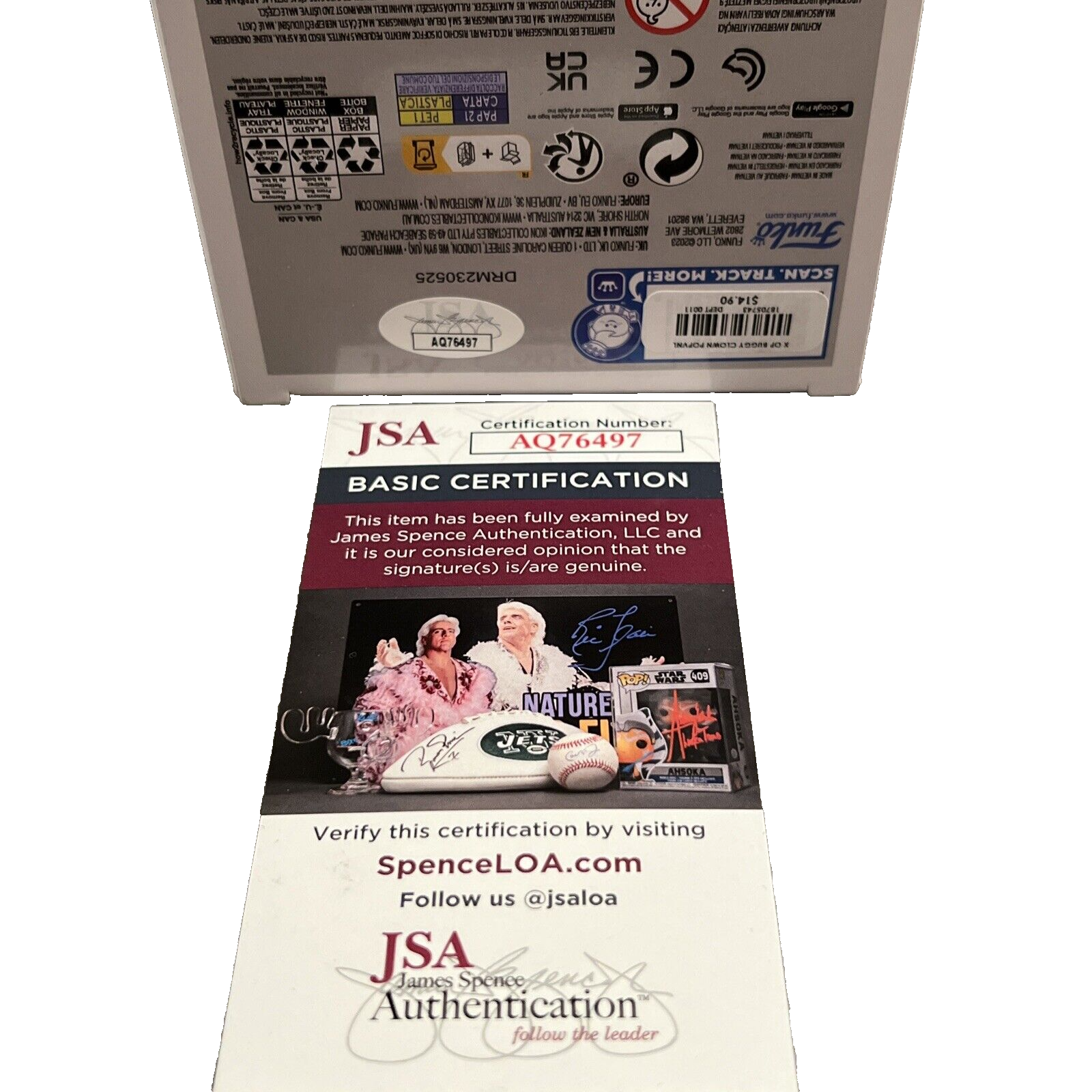 Jeff Ward Signed Auto Buggy the Clown #1276 One Piece Funko Pop w/ Insc. JSA COA4