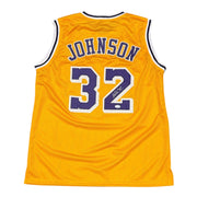 Magic Johnson Signed Autographed Los Angeles Lakers Custom Jersey PSA COA0