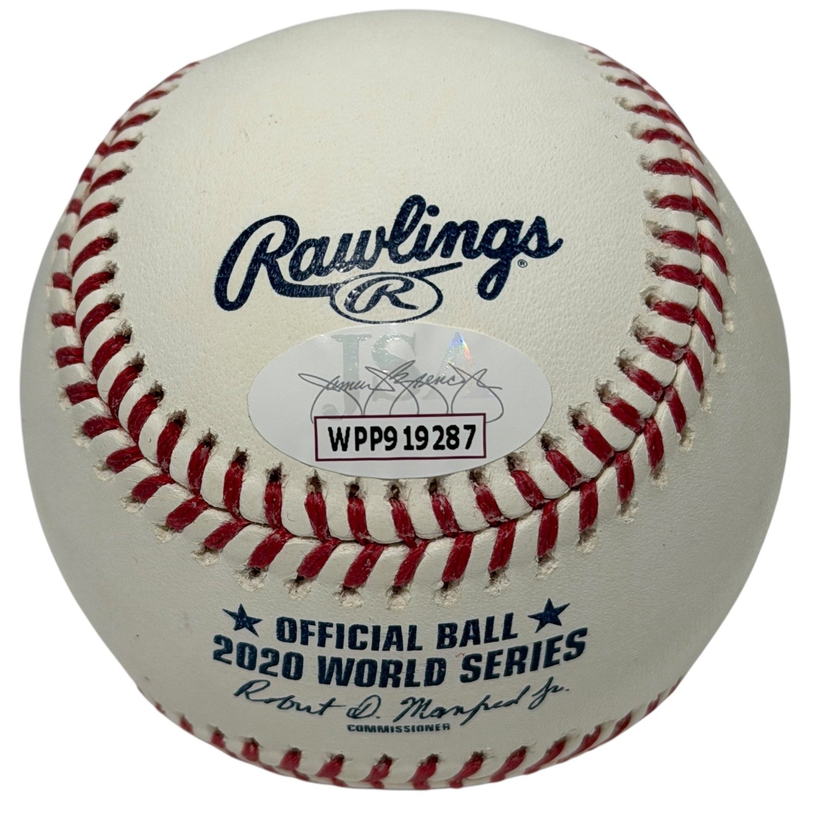 Randy Arozarena Signed 2020 World Series WS Logo Baseball JSA COA Rays Mariners1