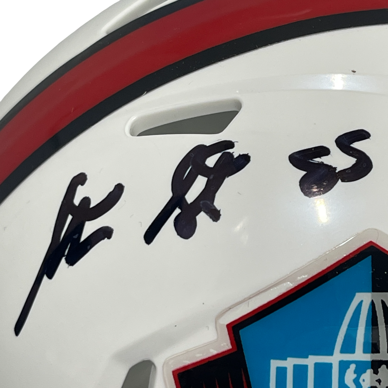 Antonio Gates Signed HOF Logo Mini Helmet Beckett Witness BAS COA Chargers1