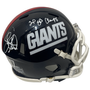 Leonard Marshall Signed Giants TB Mini Helmet w/ 2x SB Champ Beckett W BAS COA0