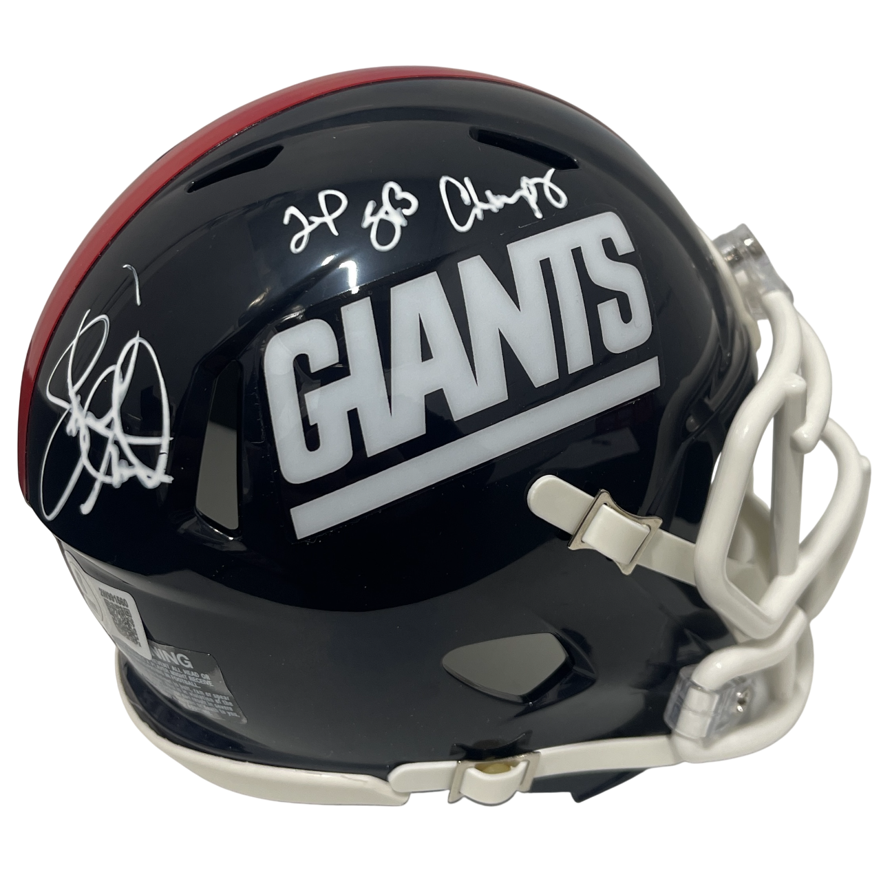 Leonard Marshall Signed Giants TB Mini Helmet w/ 2x SB Champ Beckett W BAS COA0