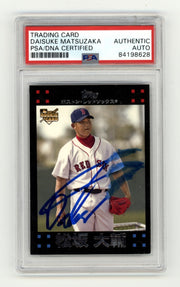 Daisuke Matsuzaka 2007 Topps 630 Japanese Variation RC Signed PSA Authentic Auto0