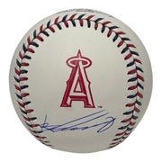 Vladimir Guerrero Signed Autographed LA Angels Logo Baseball JSA Witness COA0
