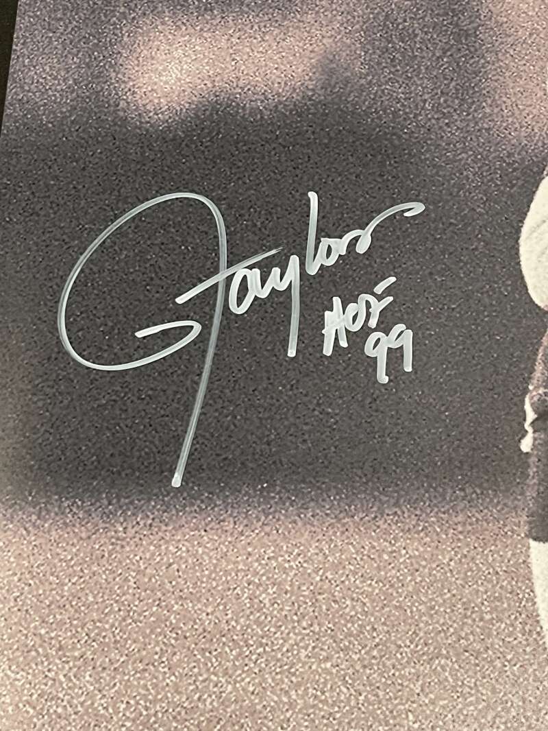 Lawrence Taylor Signed Auto 16x20 Photo Fanatics B&W PSA COA HOF 99 Giants1