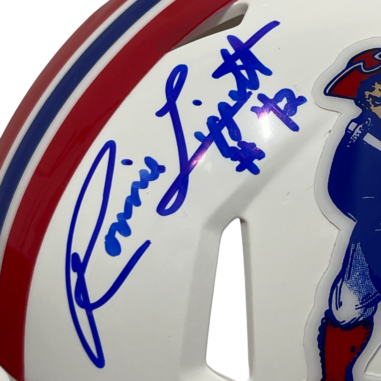 Ronnie Lippett Signed Patriots TB Mini Helmet w/ NEP All 80s Beckett W BAS COA1