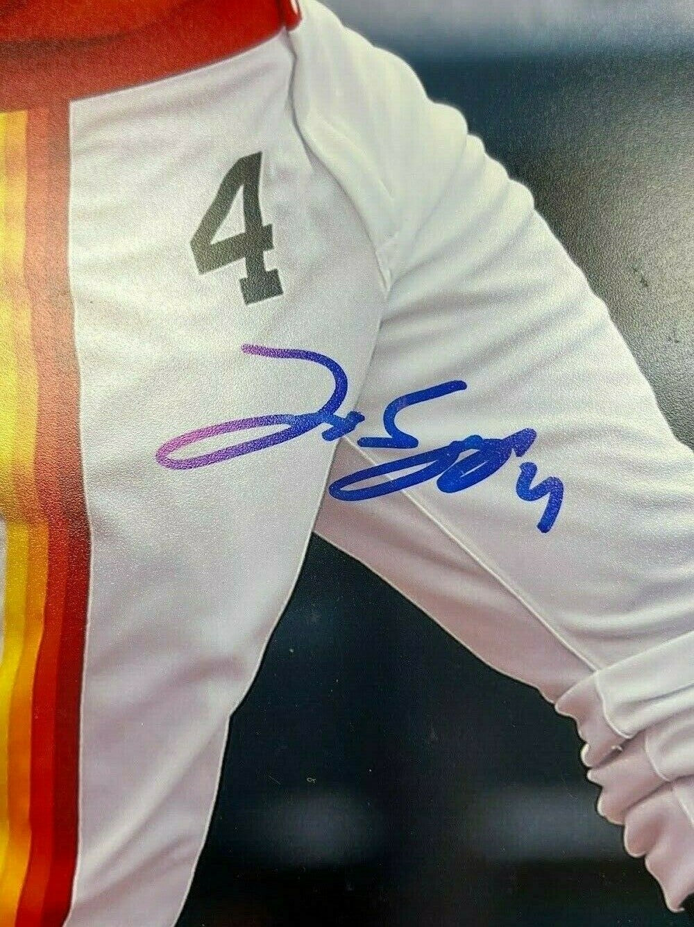 George Springer Signed Autographed 16x20 Photo JSA COA Houston Astros SI1