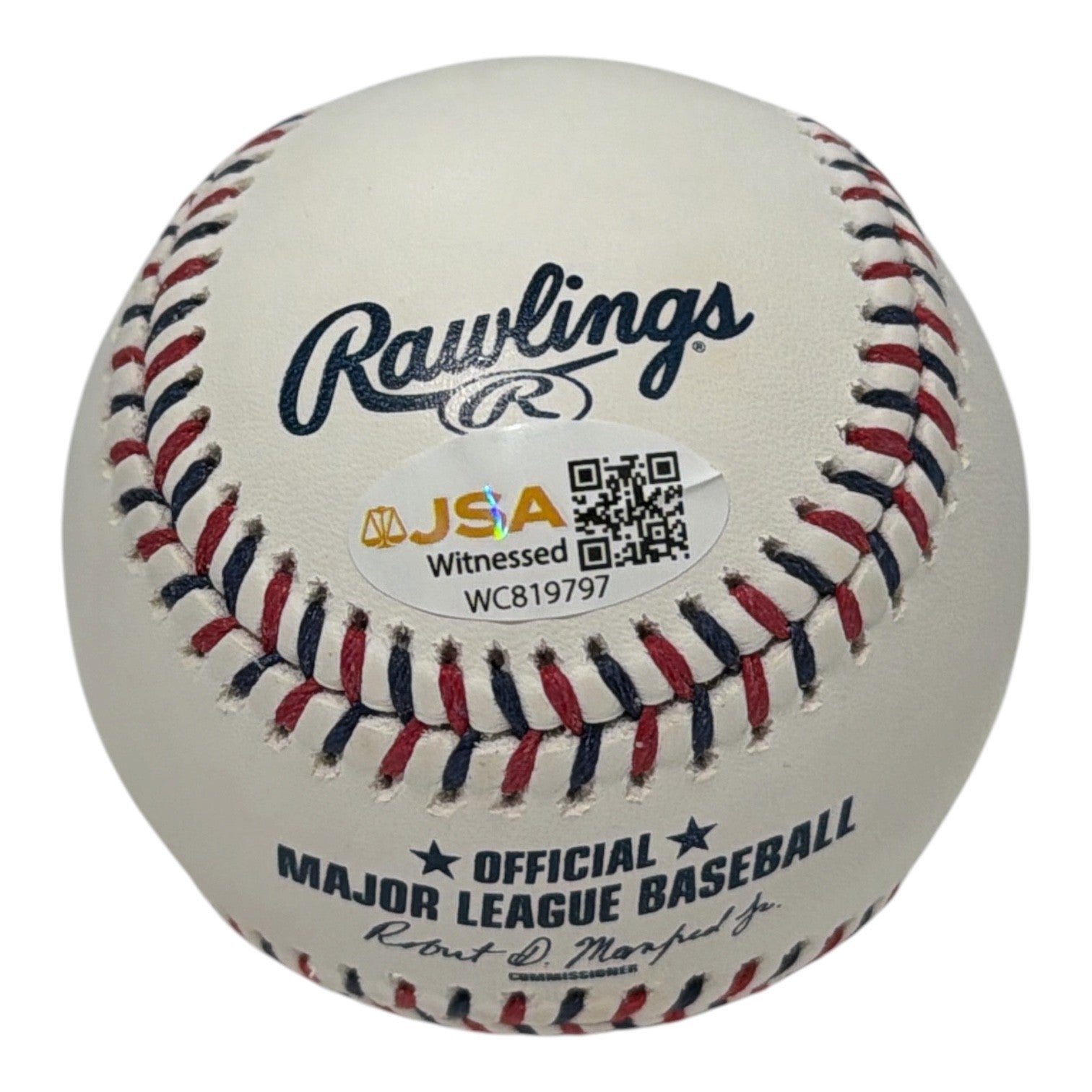 Vladimir Guerrero Signed LA Angels Logo Baseball w/ 2004 AL MVP JSA Witness COA1
