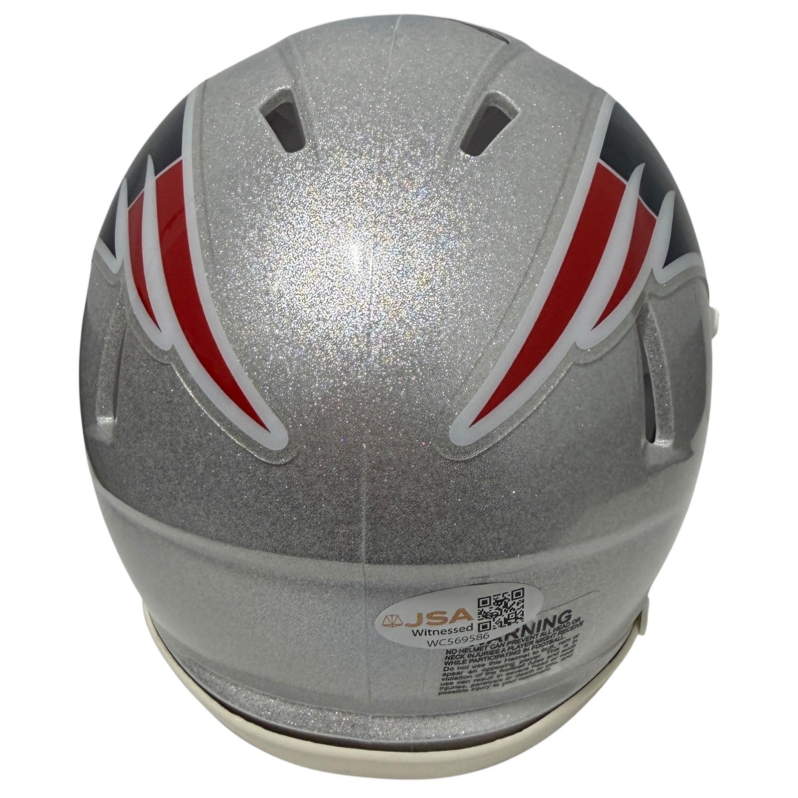 LeGarrette Blount Signed New England Patriots Speed Mini Helmet JSA Witness COA2