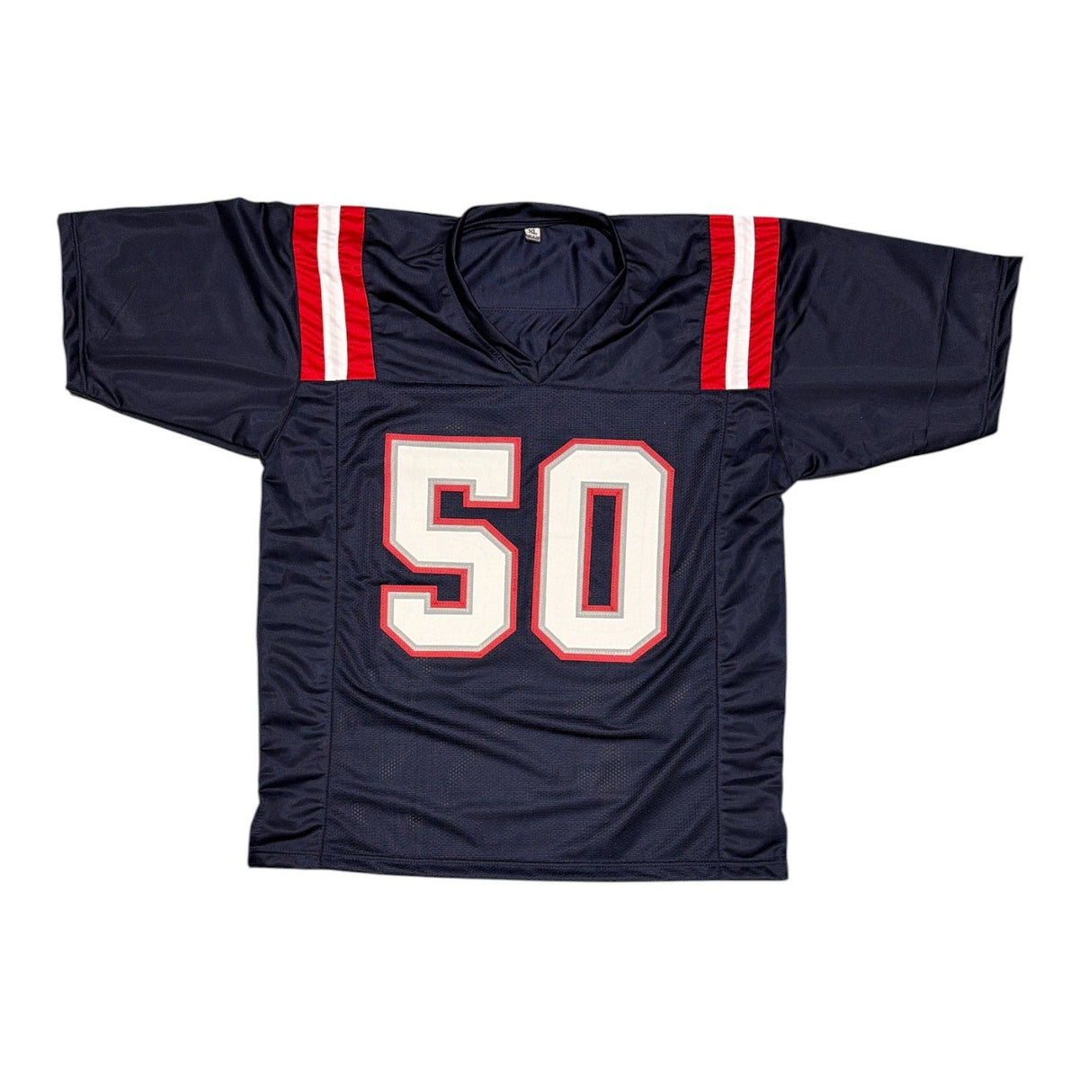 Mike Vrabel Signed New England Patriots Navy Custom Jersey JSA Witness COA2