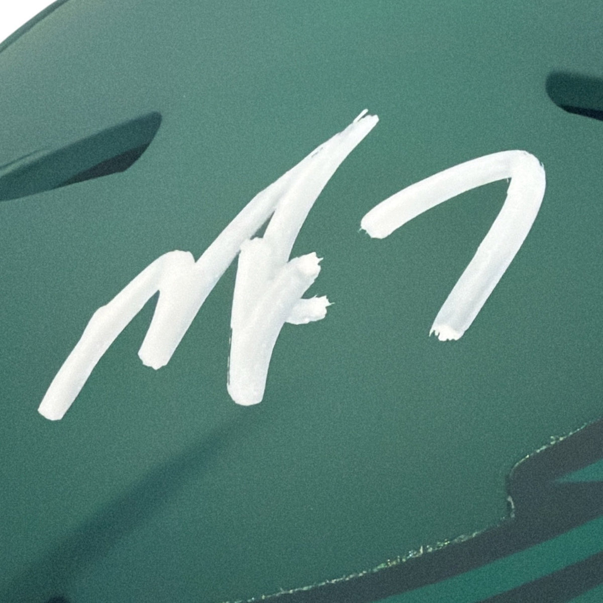 Michael Vick Signed Philadelphia Eagles Rave Mini Helmet JSA Witness COA1