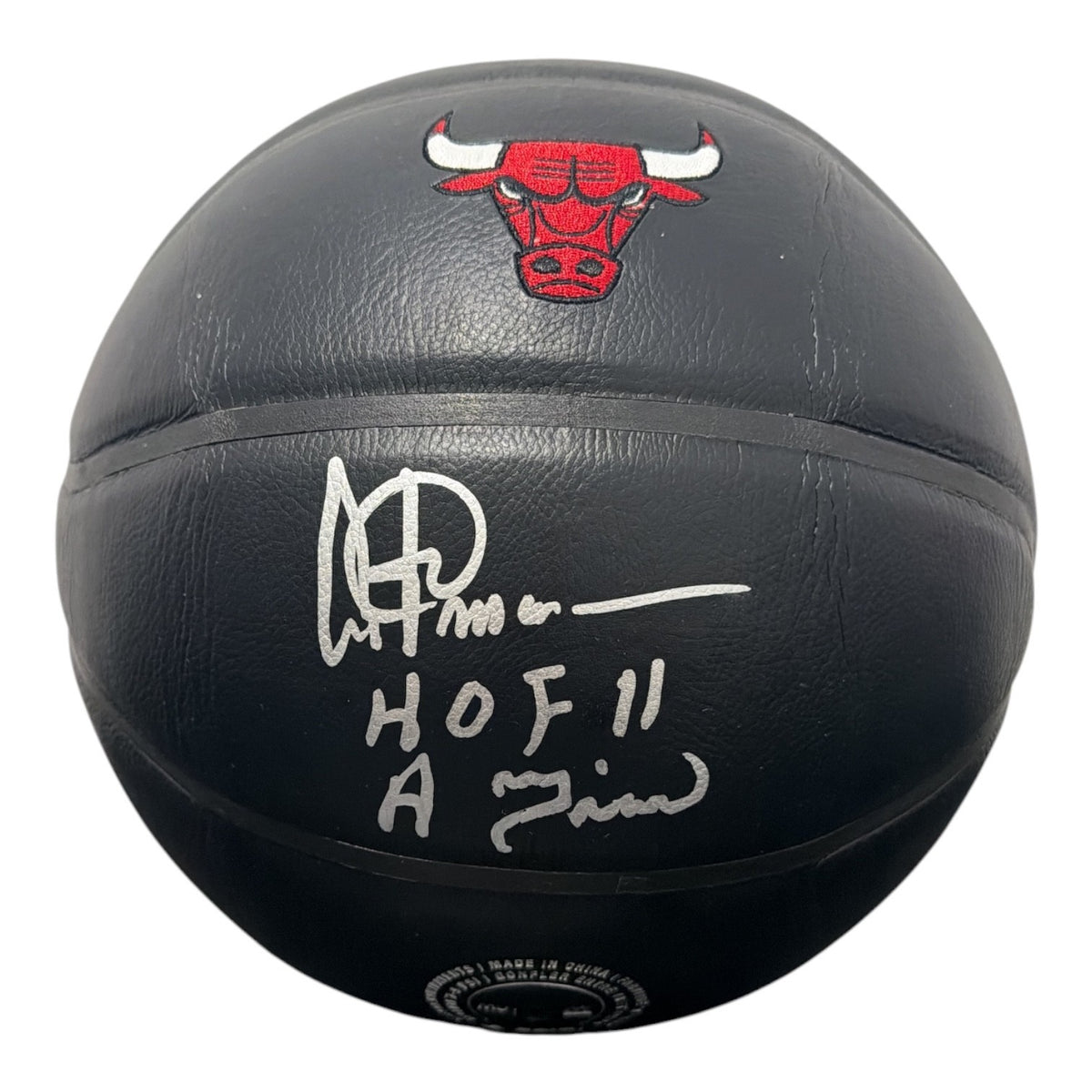 Artis Gilmore Signed Bulls Premier Black Basketball w/ 2 Ins JSA Witness COA HOF0