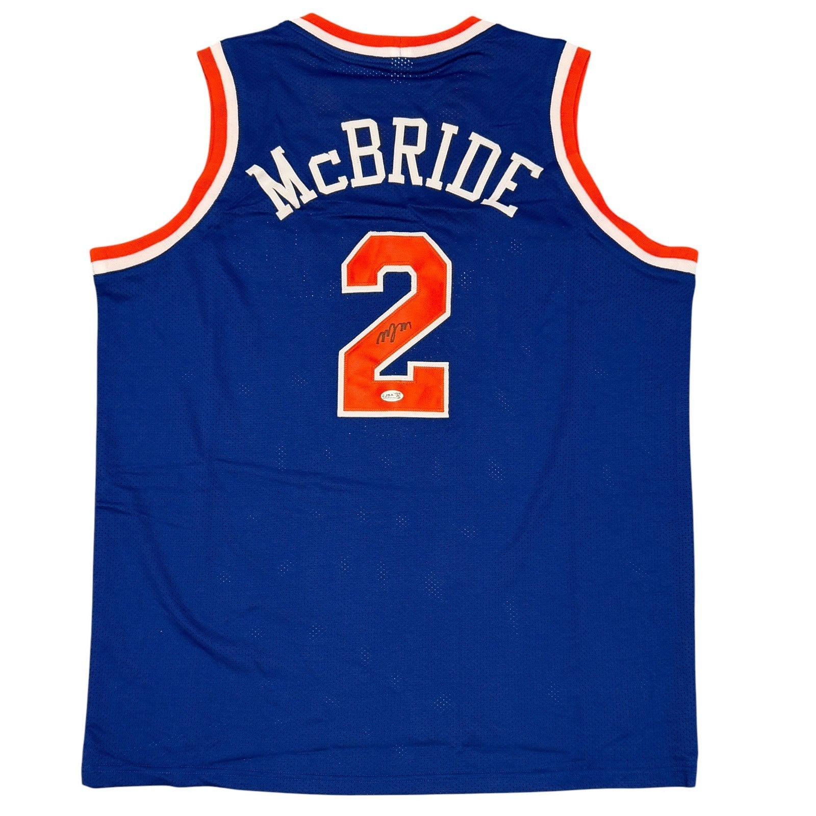 Miles McBride Signed Autographed New York Knicks Custom Jersey JSA COA0