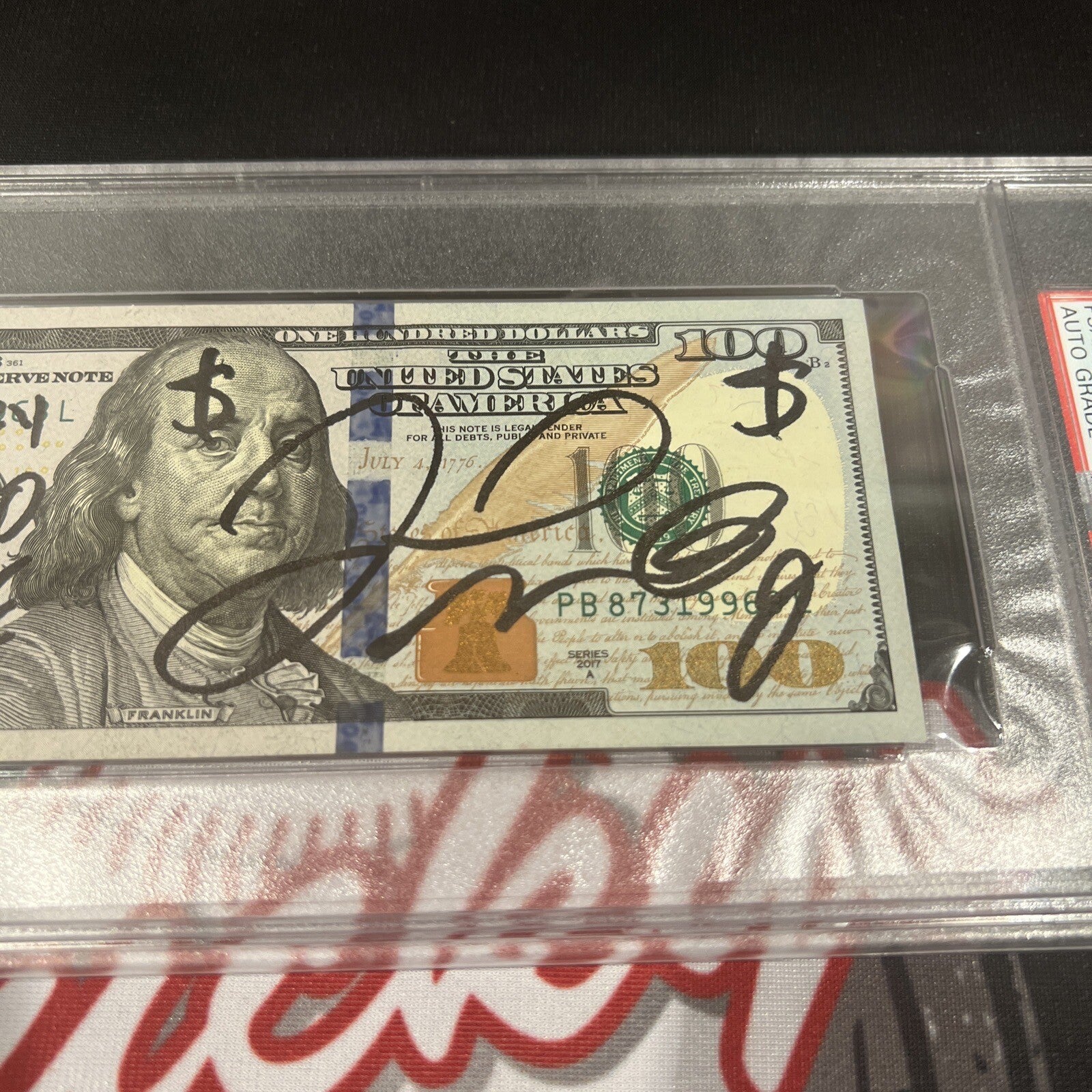 Floyd Mayweather Jr Signed $100 Bill US Currency x4 Inscriptions PSA 10 Auto K2