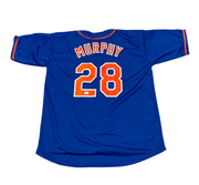 Daniel Murphy Signed Autographed New York Mets Custom Blue Jersey PSA COA0