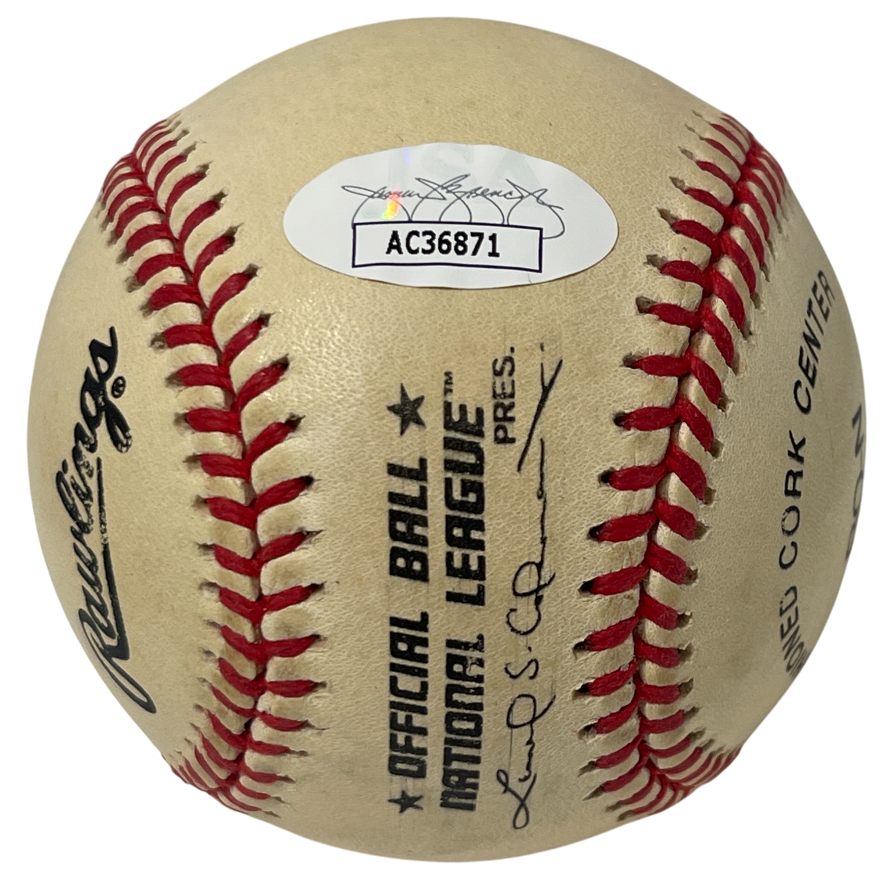 Mike Piazza Signed Rawlings National League Baseball New York Mets JSA COA F3