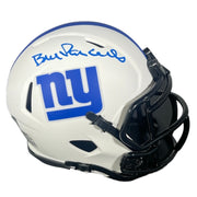 Bill Parcells Signed Giants Lunar Mini Helmet Beckett Witness BAS COA0
