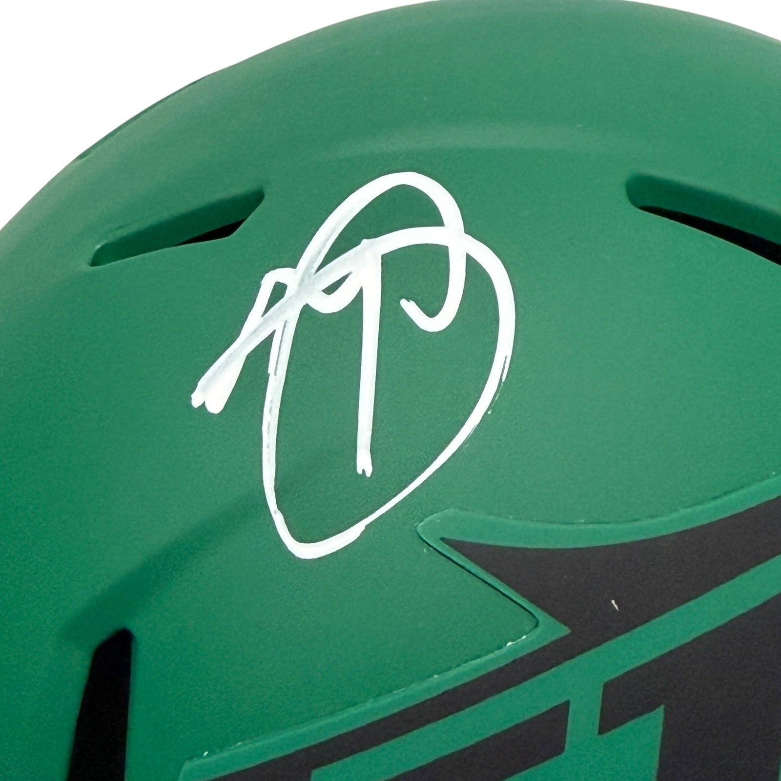 Minkah Fitzpatrick Signed New York Jets Rave Mini Helmet JSA Witness COA1
