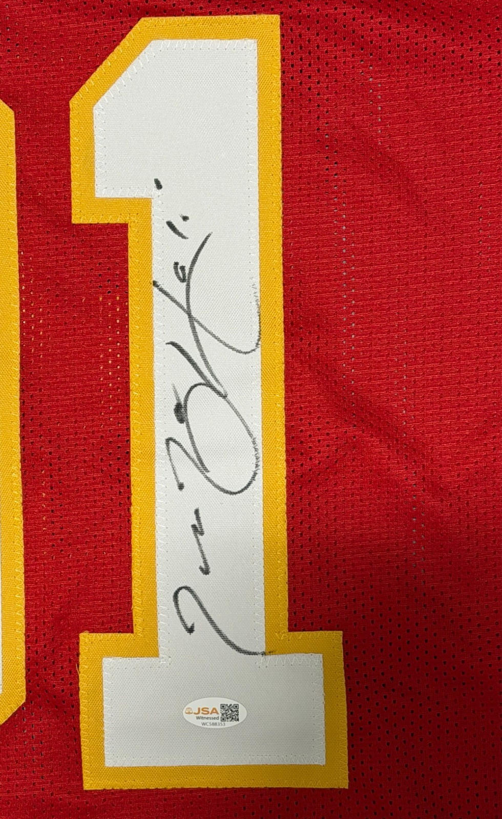 Tamba Hali Signed Autographed Kansas City Chiefs Custom Jersey JSA Witness COA1