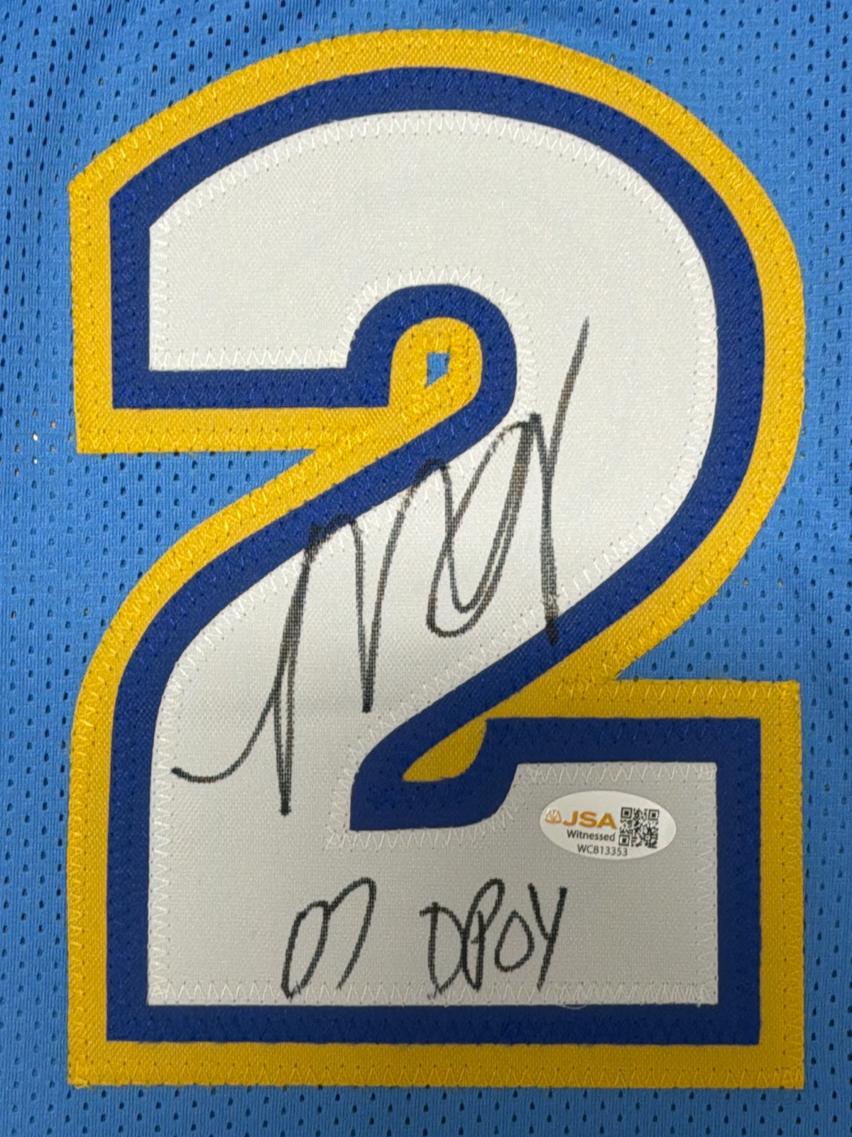 Marcus Camby Signed Denver Nuggets Custom Jersey  w/ 07 DPOY JSA Witness COA1