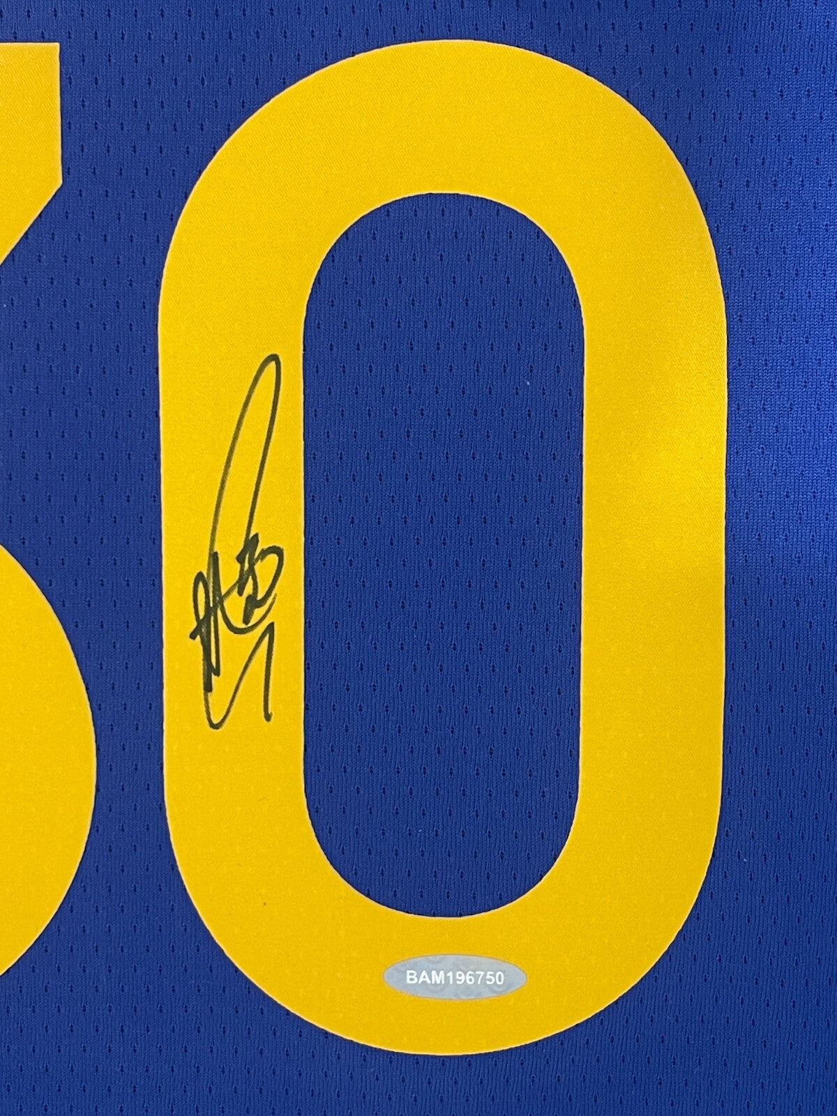 Stephen Curry Signed GS Warriors Nike Swingman Blue Jersey Upper Deck UDA COA1