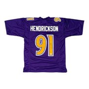 Trey Hendrickson Signed Baltimore Ravens Custom Jersey JSA Witness COA0