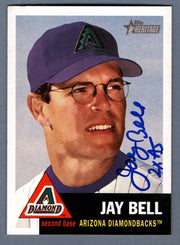 Jay Bell Signed 2003 Topps Heritage #176 w/ 2 AS LSCM COA  Arizona Diamondbacks0