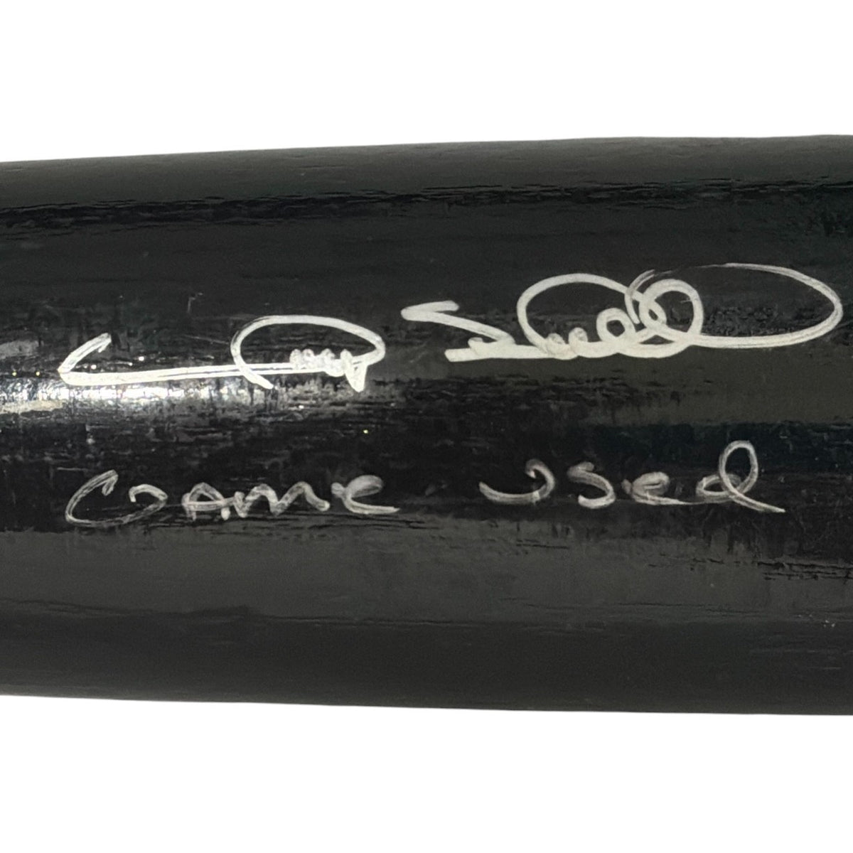 Gary Sheffield Signed Game Used Rawlings Black Bat JSA COA Dodgers A1