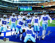 Malik Hooker Signed Dallas Cowboys 8x10 Photo Beckett Witness BAS COA #50