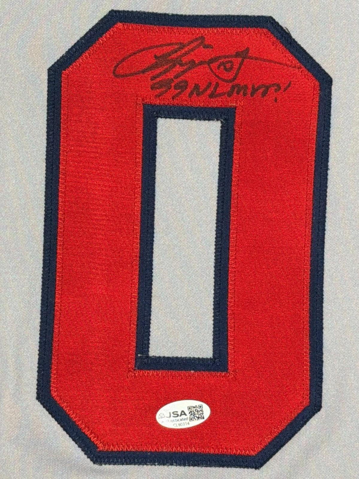 Chipper Jones Signed Atlanta Braves Russell Authentic Jersey w 99 NL MVP JSA COA1