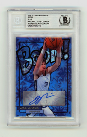 Jake LaRavia 2024 Hits Memorabilia BOOM Blue /3 Signed BGS BAS Auto Memphis0