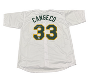 Jose Canseco Signed Oakland Athletics Custom Jersey Beckett Witness BAS COA0