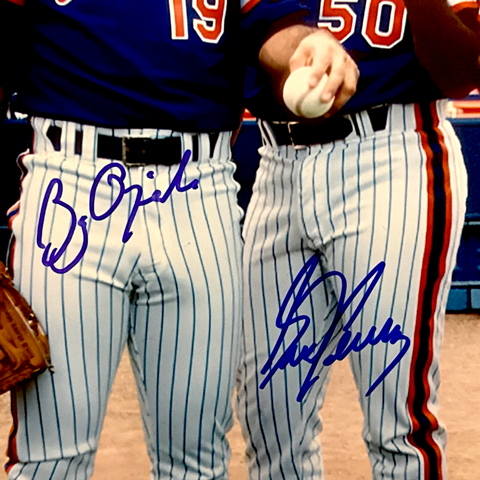 Gooden Darling Ojeda Fernandez Mets Starting Four Signed 16x20 Photo JSA W COA B1