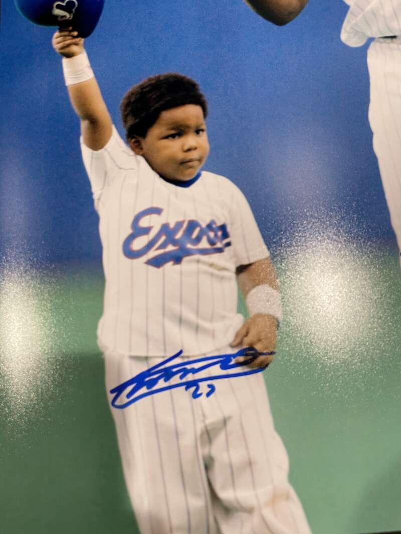 Vladimir Guerrero Jr & Sr Dual Signed Auto 16x20 Photo PSA COA USA SM COA RARE1