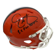 Eric Metcalf Signed Cleveland Browns TB Mini Helmet w/ 3x Pro Bowl Ins JSA W COA0