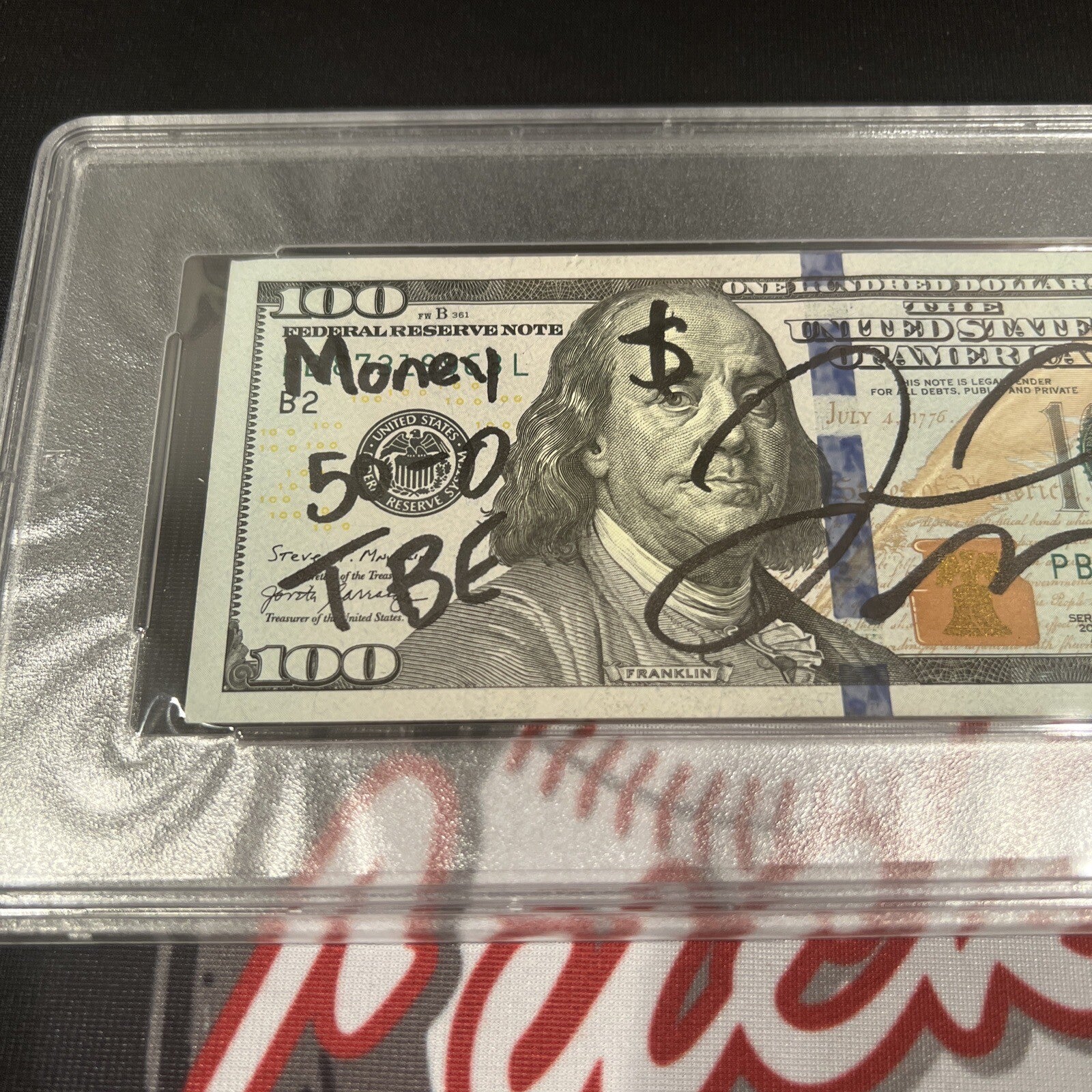 Floyd Mayweather Jr Signed $100 Bill US Currency x4 Inscriptions PSA 10 Auto K1
