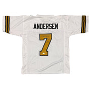 Morten Anderson Signed New Orleans Saints Custom Jersey w/ HOF 2017 JSA Wit COA0