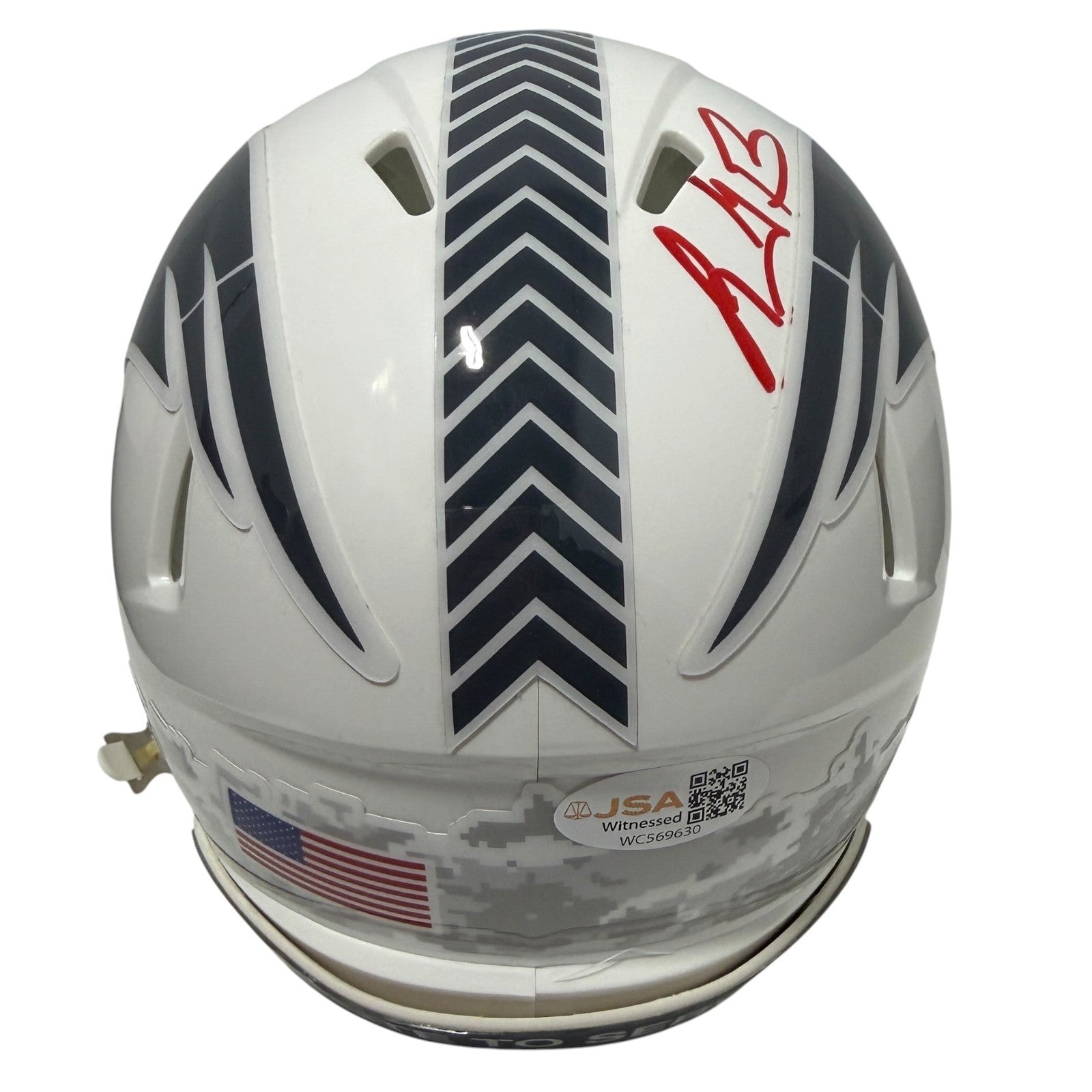 LeGarrette Blount Signed Patriots Salute Mini Helmet w/ 2x SB Champ JSA Wit COA3