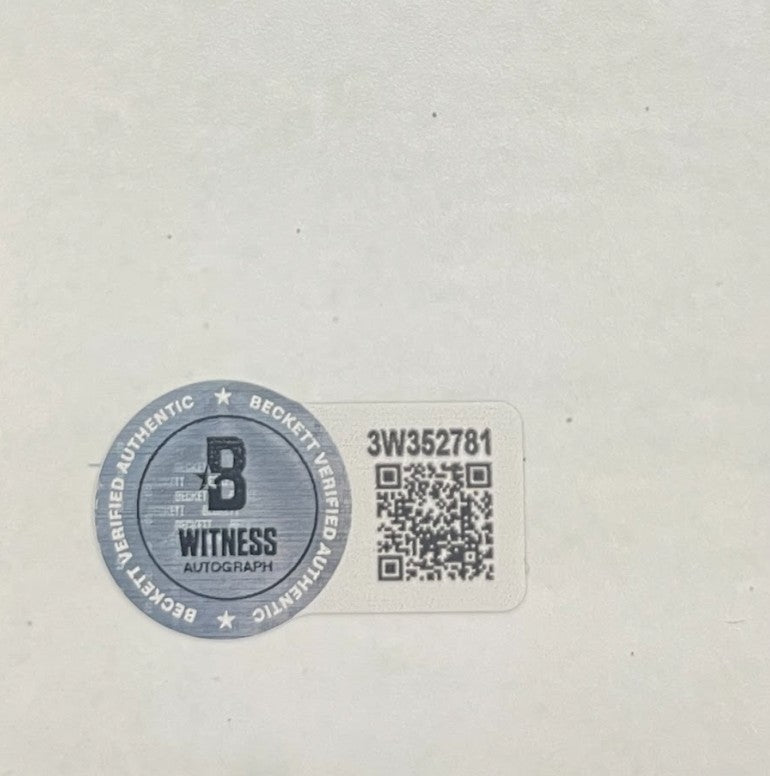 Pierre Turgeon Signed New York Islanders 11x14 Photo HOF Beckett Witness BAS COA2