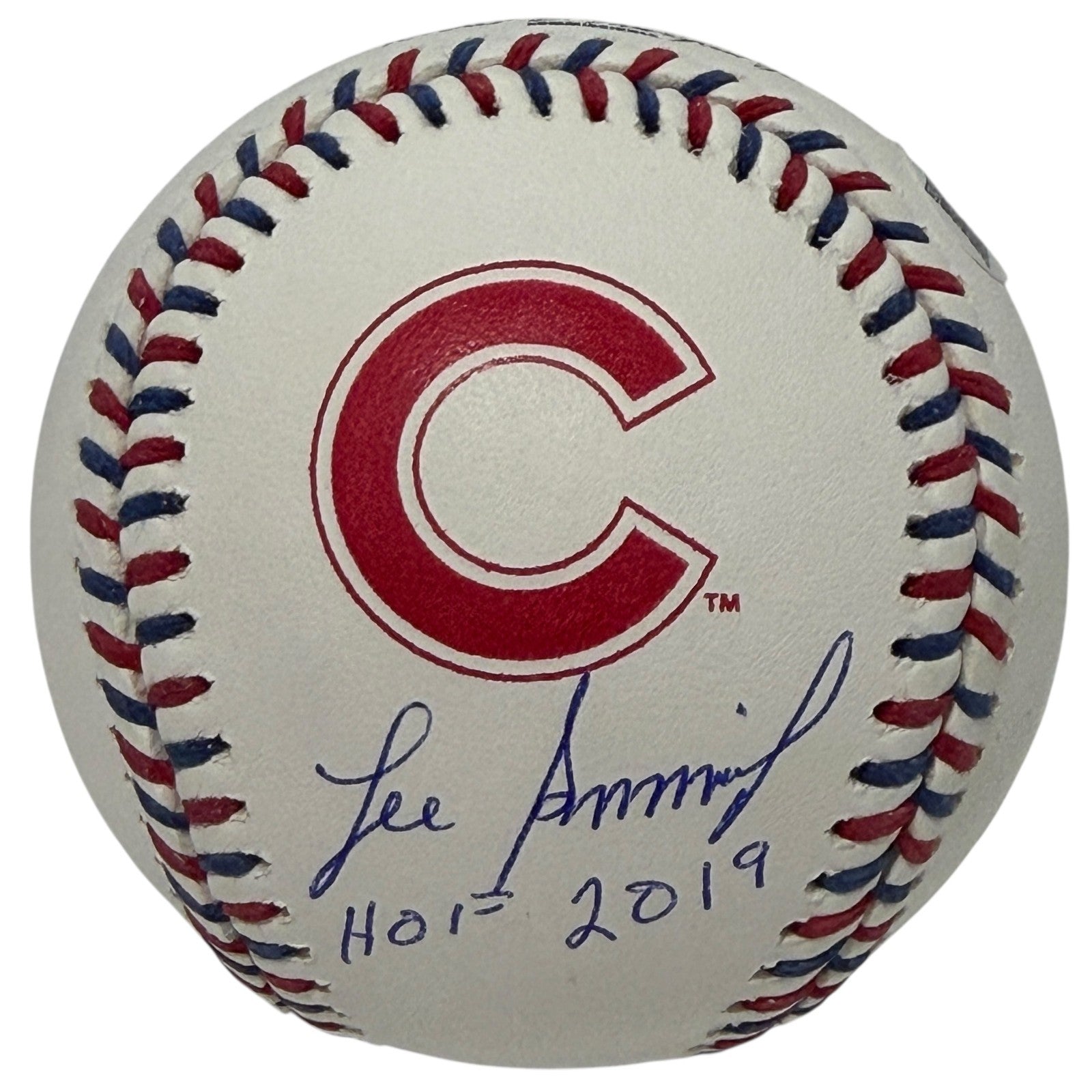 Lee Smith Signed Chicago Cubs Logo Baseball w/ HOF 2019 JSA WITNESS COA0