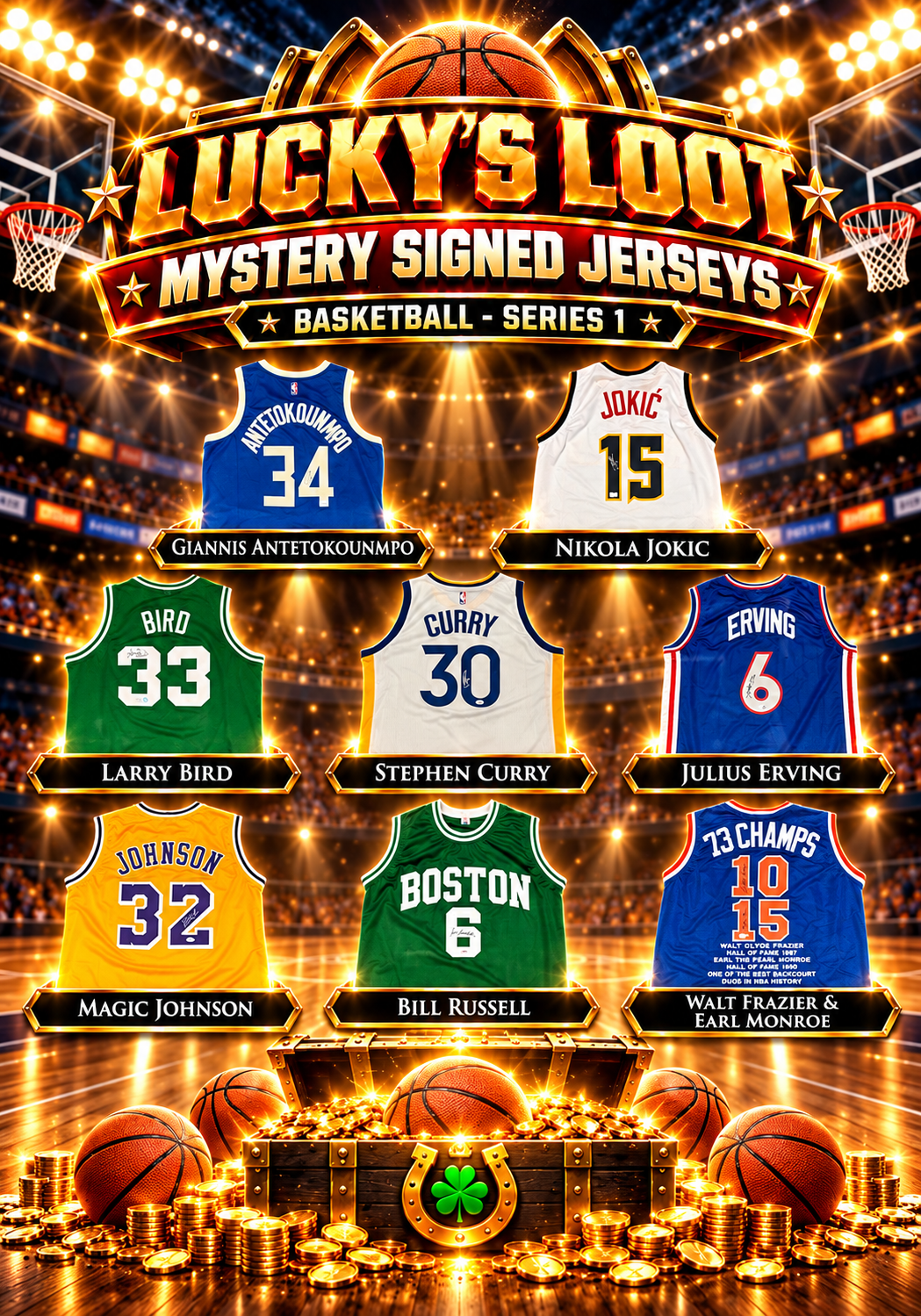 Lucky's Loot Signed Basketball Jersey Mystery Box - Whatnot Series 1