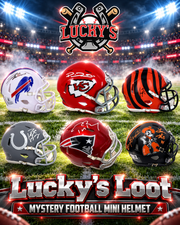 Lucky's Loot Signed Football Mini Helmet Mystery Box