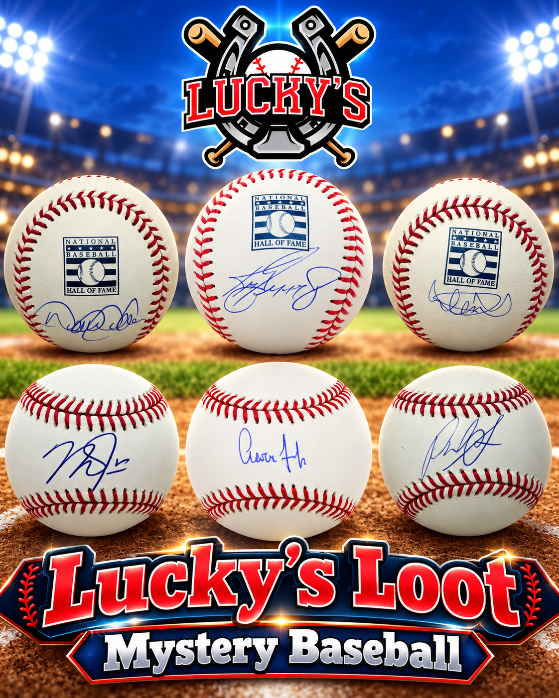 Lucky's Loot Signed Baseball Mystery Box