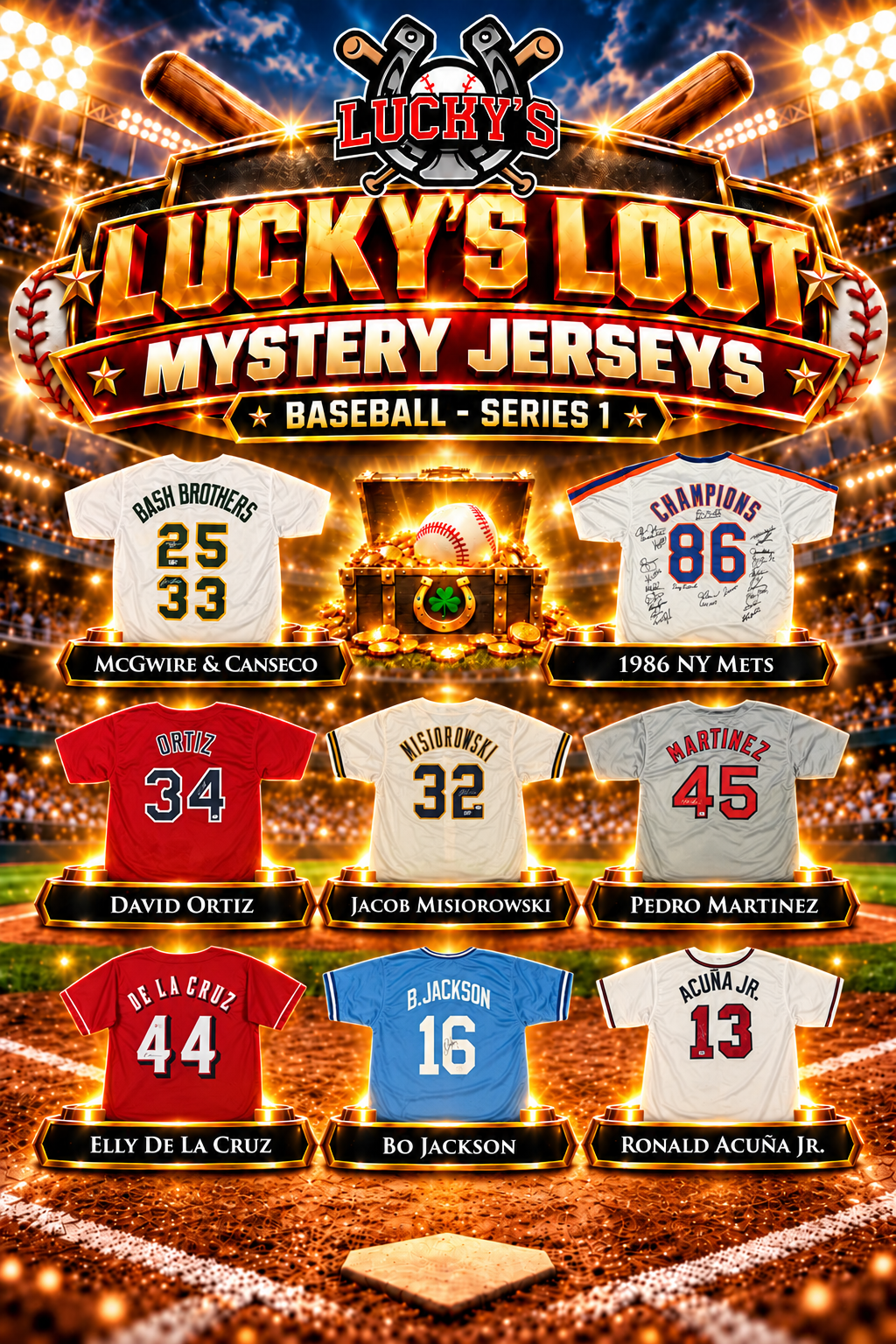Lucky's Loot Signed Baseball Jersey Mystery Box - Whatnot Series 1