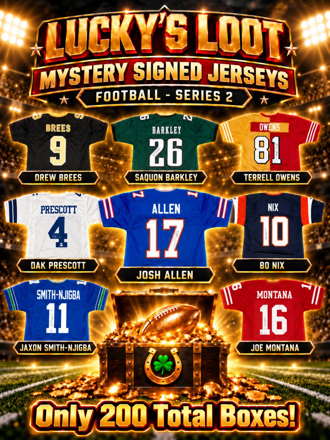 Lucky's Loot Signed Football Jersey Mystery Box - Whatnot Series 2