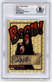 Glenn Jacobs KANE 2024 Hits Memorabilia BOOM Super #1/1 Signed BGS BAS Auto