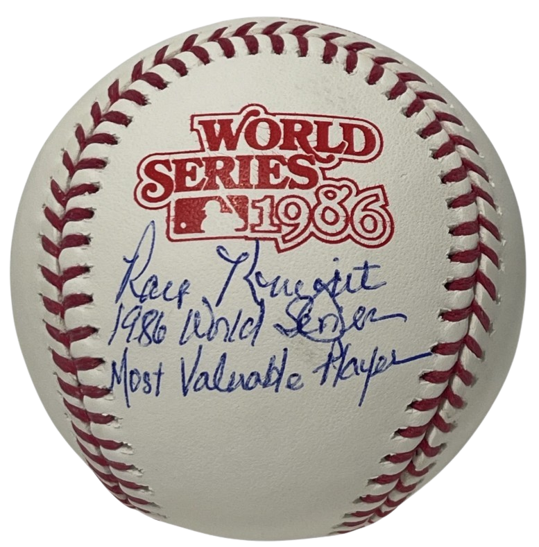 Ray Knight Signed 1986 World Series ROMLB Baseball WS MVP Full JSA COA NY Mets