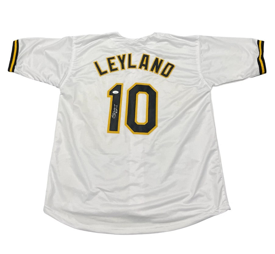 Jim Leyland Signed Pittsburgh Pirates Custom Jersey w/ HOF 24 JSA COA