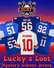 Lucky's Loot Signed Football Jersey Mystery Box - New York Giants